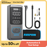 AVAPOW 8000mAh 150PSI Portable Tire Inflator,4+N Auto Stop Modes,High-Pressure with Smart ON/OFF Hose Design,Light weight,Cor...