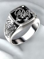 Creative Scorpion Design Ring, Fashion Jewelry for Party, Daily Clothing Decor, Trendy All-match & Exquisite Jewelry for Birt...