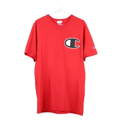Champion T-Shirt - Large Red Cotton