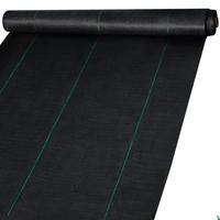 VEVOR 6FT×300FT Premium Weed Barrier Fabric Heavy Duty 2.4OZ, Woven Weed Control Fabric, High Permeability Good for Flower B...