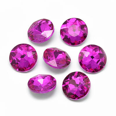 Pointed Back Glass Rhinestone Cabochons