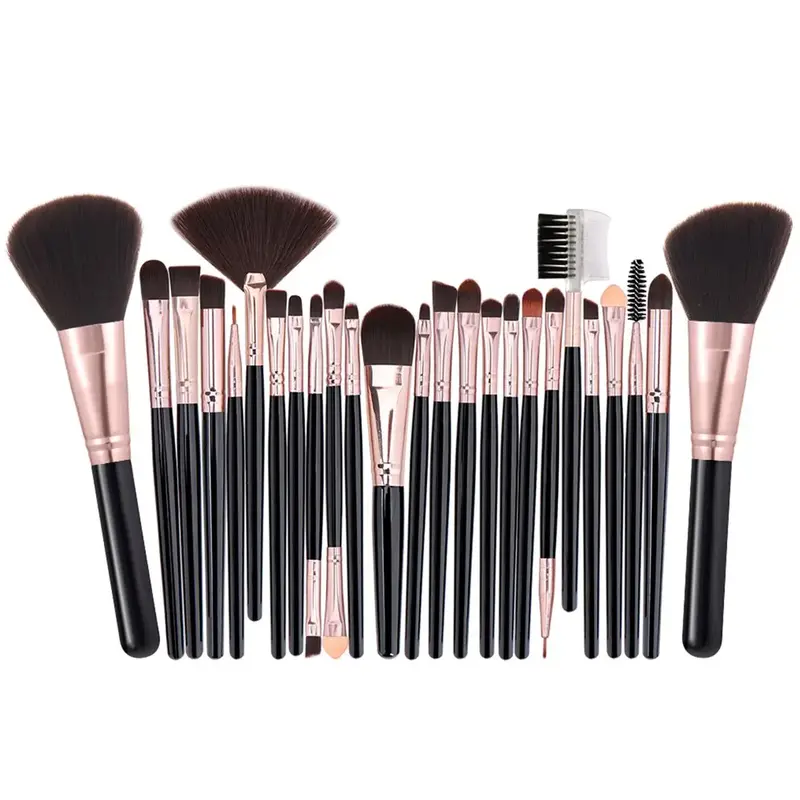 Makeup Brush Set, 25pcs/set Versatile Soft Makeup Brushes for Foundation & Powder, Soft Bristles Cosmetic Brushes for Beginne...