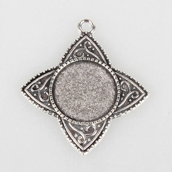 Tibetan Style Alloy Pendant Cabochon Settings