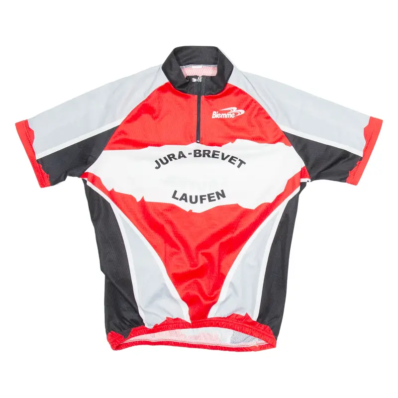 BIEMME Cycling Mens Jersey Red 1/4 Zip S