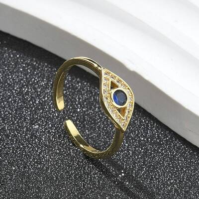 Rack Plating Brass Micro Pave Cubic Zirconia Open Cuff Finger Rings for Women