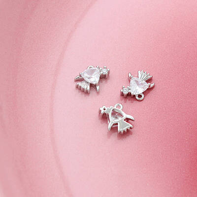 Brass Crystal Rhinestone Pendants