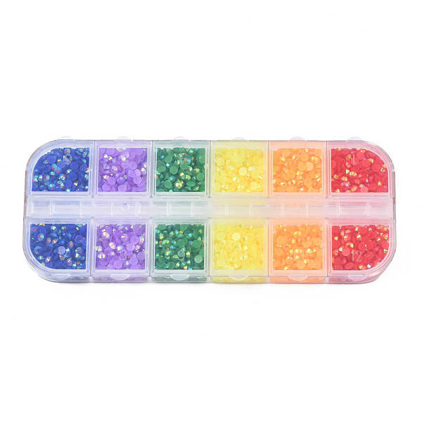 Pointed Back Resin Rhinestone Cabochons