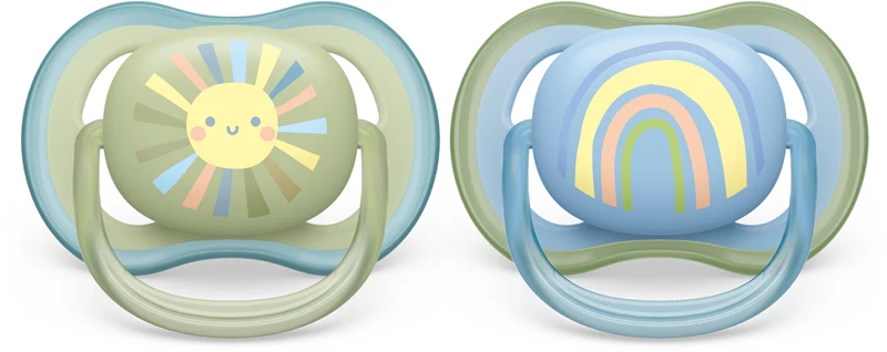 Philips Avent Ultra Air 0-6 months rainbow pacifier bambino 2 pieces