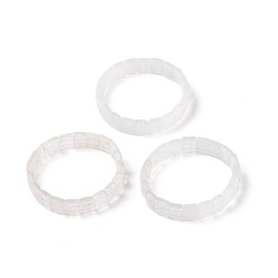 Natural Quartz Crystal Stretch Bracelets