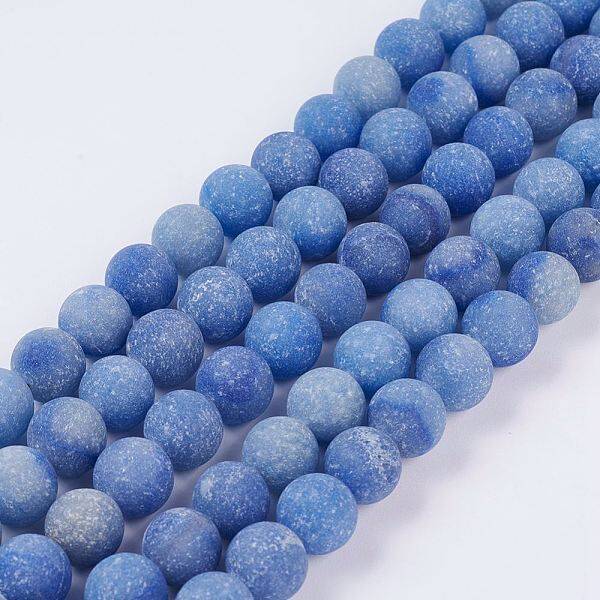 Dyed & Heated Natural Blue Aventurine Beads Strands