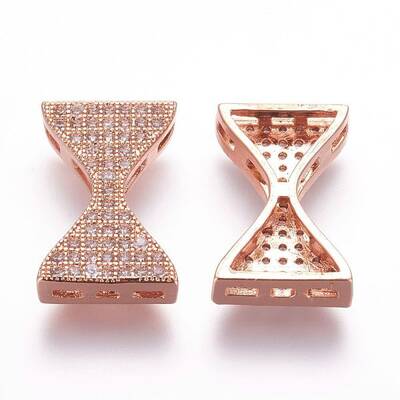 Brass Micro Pave Cubic Zirconia Pendants