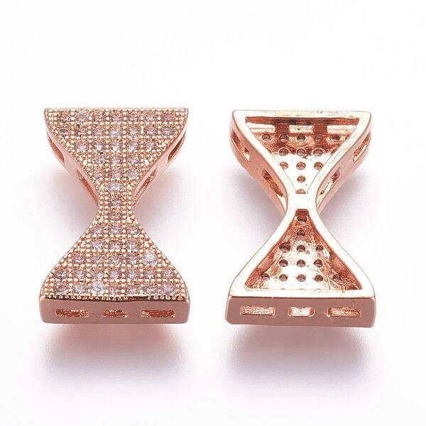 Brass Micro Pave Cubic Zirconia Pendants