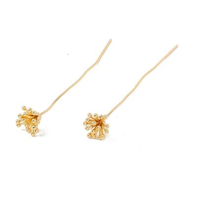 Brass Flower Head Pins