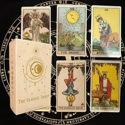 Tarot Card Game (78pcs/set), Portable Tarot Card Game, Multicolor Tarot Card Game, Fun Game Card for Adults