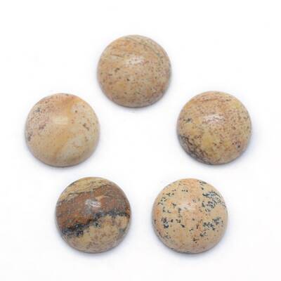 Natural Picture Jasper Cabochons