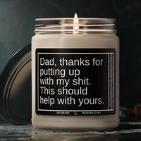 Fathers Day Gift, Funny Gift for Dad, Candle for Dad, Gag Gifts for Dad, Father's Day Gift from Daughter Son, Bonus Dad Gifts...