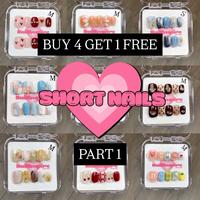 SHORT NAILS PART 1 | The Nail Empire | 10pcs Press On Nails | BUY 4 GET 1 FREE | High Quality | Cute designs | Acrylic| Detai...