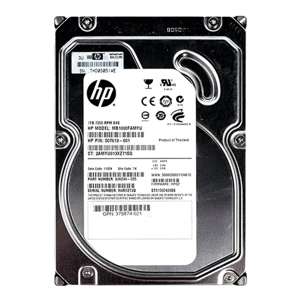 9JX244-035 Seagate 1TB 6Gb/s SAS 7200 3.5-inch 16MB Hard Drive