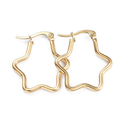 201 Stainless Steel Hoop Earrings