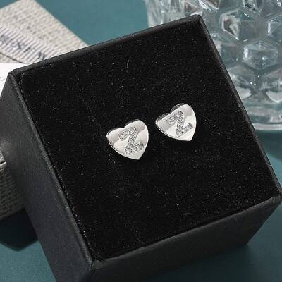 Rack Plating Brass Micro Pave Clear Cubic Zirconia Stud Earrings