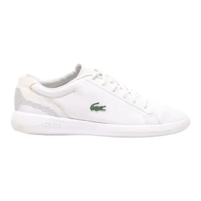 LACOSTE Low Top Trainers White Leather Mens UK 6.5