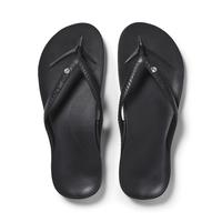 Comfy Arch Support Flip Flops - Comfortable, Supportive, Everyday, Orthopedic, Summer, Women's, Men's, 2025 - Crystal Black -...