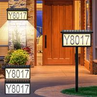 Avatar Controls Solar Address Sign Light for Outside,Solar Address Number Sign Lighted with 22 LEDs 3 Color Modes,Solar Addre...