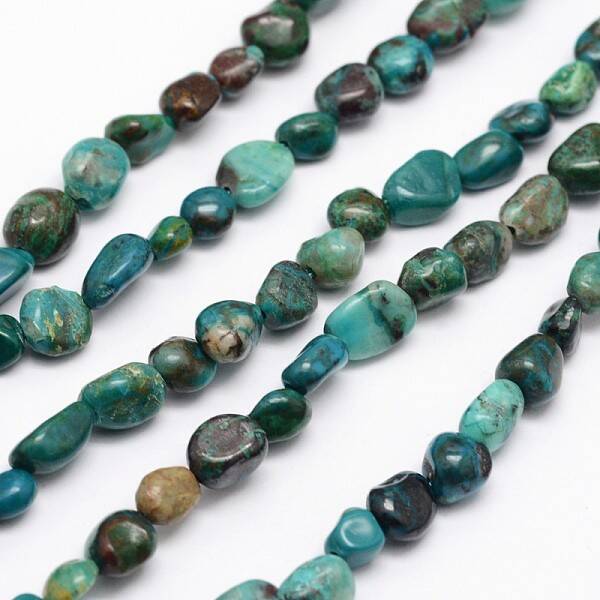 Nuggets Natural Chrysocolla Beads Strands
