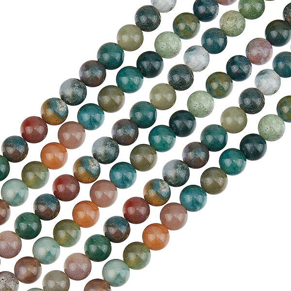 2 Strands Natural Indian Agate Beads Strands