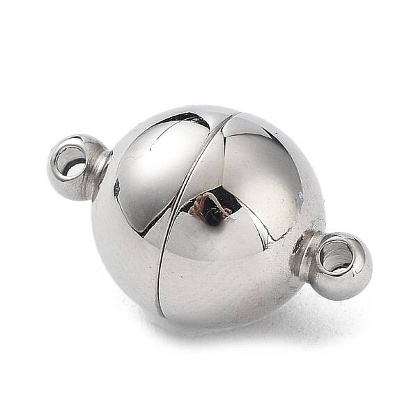 Tarnish Resistant 304 Stainless Steel Magnetic Clasps with Loops