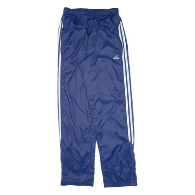 ADIDAS Womens Track Pants Blue Straight UK 10 W26 L29