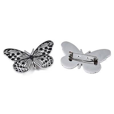 201 Stainless Steel Butterfly Lapel Pin