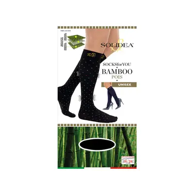 Solidea Socks For You Bamboo Pois Knee Highs 18 24 mmHg 2M Black
