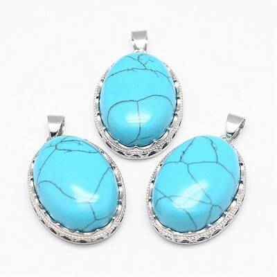 Synthetic Turquoise Pendants