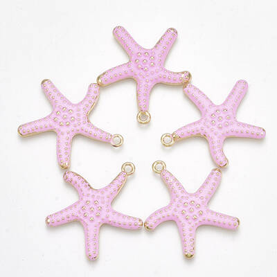 Spray Painted Alloy Pendants