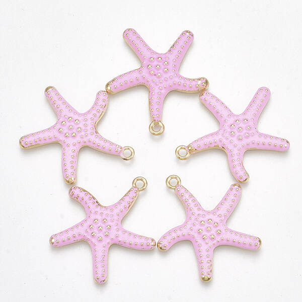 Spray Painted Alloy Pendants