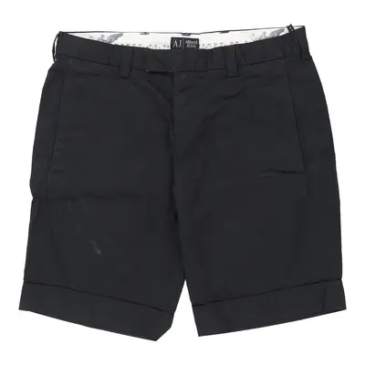 Armani Jeans Shorts - 32W UK 10 Black Cotton | Size: UK 10