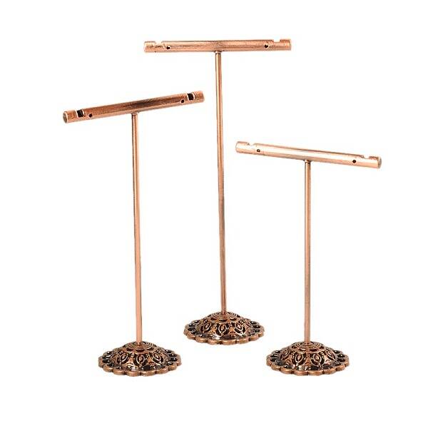 T Bar Iron Earring Displays Sets