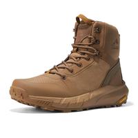 Men's Military Tactical Boot Lightweight Comfortable Boots Work All Day Side Zipper Motorcycle Combat Hiking Boots 8 Inches T...