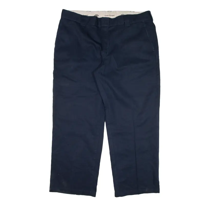 DICKIES Trousers Blue Loose Straight Mens W40 L30