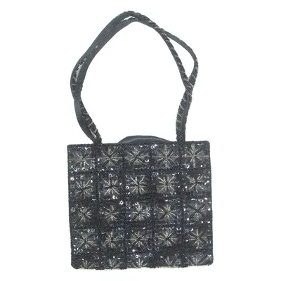 Beaded Sequin Womens Shoulder Bag Black