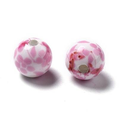 Handmade Printed Porcelain Beads