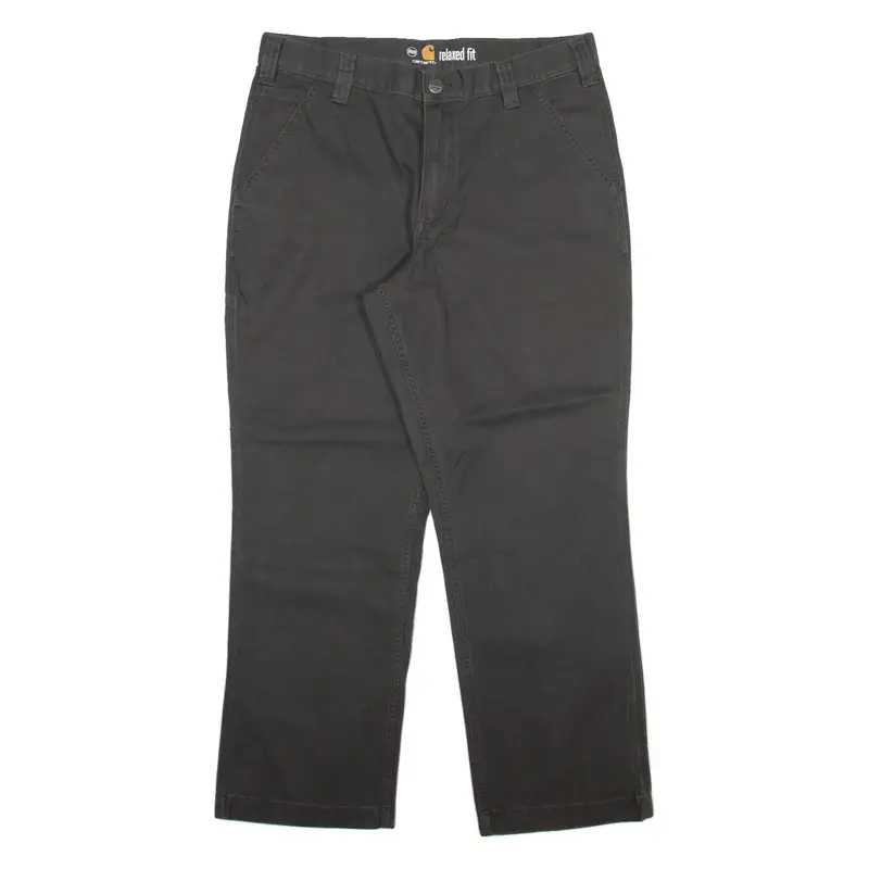 CARHARTT Mens Trousers Grey Relaxed Straight W35 L30