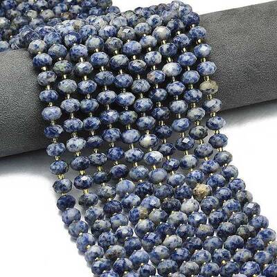 Natural Blue Spot Jasper Beads Strands