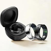 Smart Ring, Waterproof Wireless Connection Smart Ring, Fitness Tracker with Charging Case, Health Alert Remote Photo Control,...