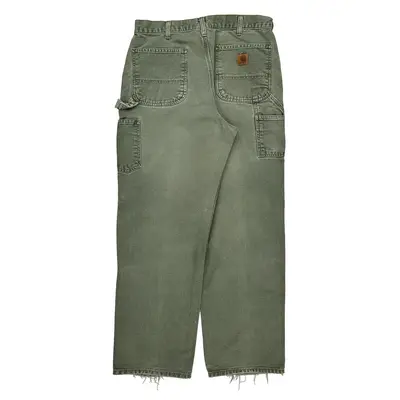 Carhartt Cargo Carpenter Trousers - 34? Waist Grey Cotton
