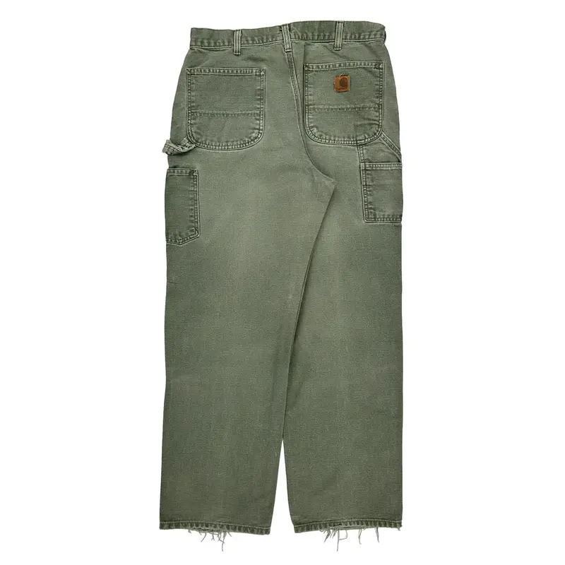 Carhartt Cargo Carpenter Trousers - 34? Waist Grey Cotton