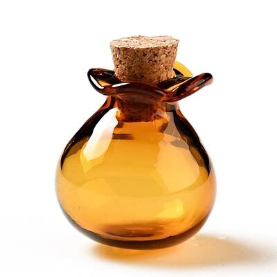 Lucky Bag Shape Glass Cork Bottles Ornament