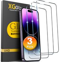 [3PC] For Apple iPhone 16 16e 15 Pro 14 Plus 13 12 Mini 11 Pro Max X XR Xs Max 8 7 6 SE 2020 2 SE 2023 Tempered Glasses Scree...