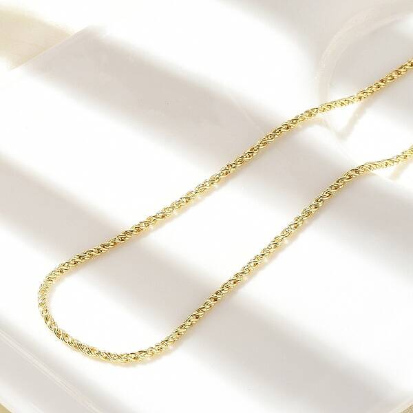 Brass Rope Chain Necklaces